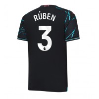 Fotbalové Dres Manchester City Ruben Dias #3 Alternativní 2023-24 Krátký Rukáv